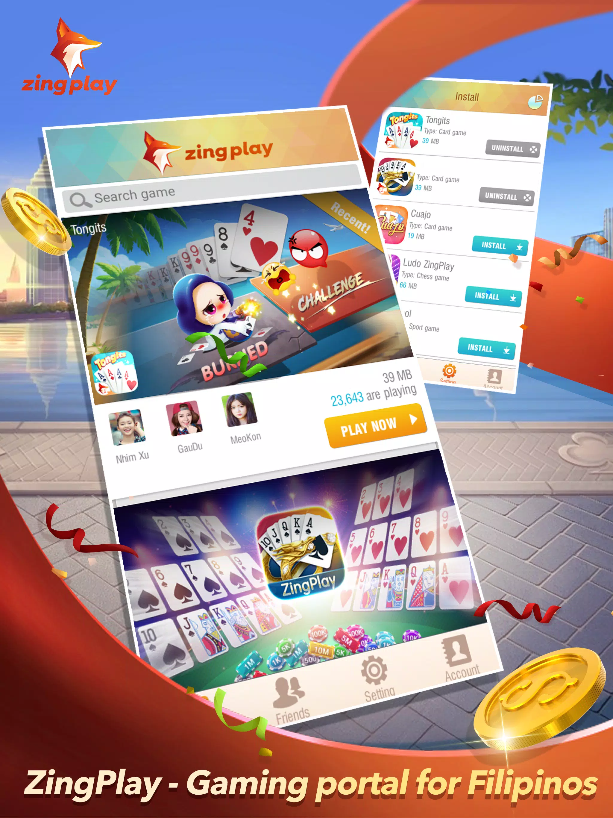 ZingPlay Portal - Games Center Tangkapan skrin 1