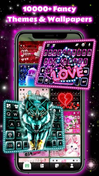 Neon Love Theme Screenshot 2