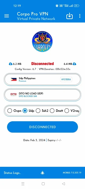 CORPOVPN PRO 螢幕截圖 2