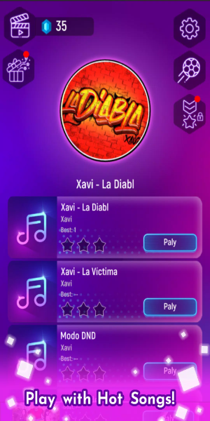 Xavi la diabla - Tiles Hop Ekran Görüntüsü 0