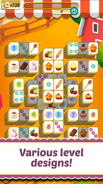 Mahjong Solitaire Cupcake Bake ဖန်သားပြင်ဓာတ်ပုံ 2
