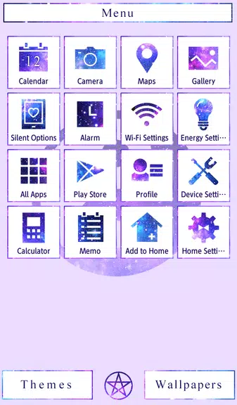 Galaxy Yin-yang Theme ဖန်သားပြင်ဓာတ်ပုံ 1