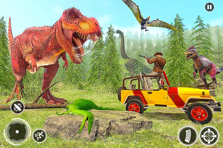 Super Dino Hunting Zoo Games Ekran Görüntüsü 3