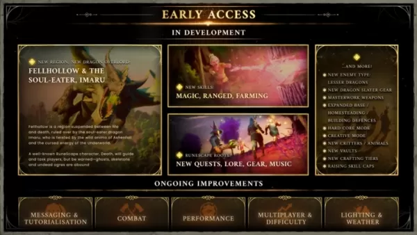 Runescape: Dragonwilds လမ်းပြမြေပုံကိုအံ့အားသင့်စွာဖွင့်ပြီးနောက်တင်လိုက်တယ်