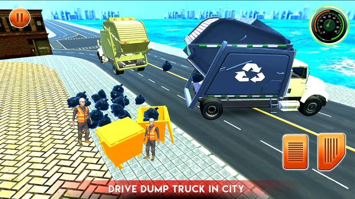 City Garbage Truck Driving Sim Скриншот 2