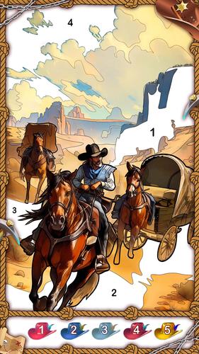 The West Coloring Games Schermafbeelding 2