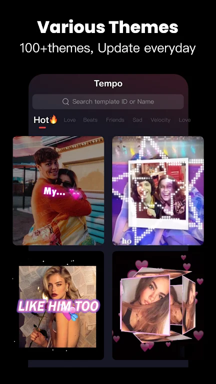 Tempo: Editor de Vídeo Música Captura de tela 2