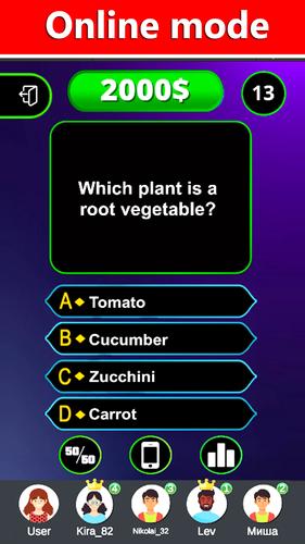 Millionaire - Quiz 2025 Schermafbeelding 1