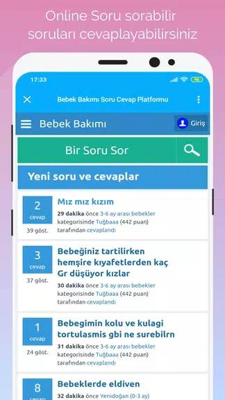 Gün Gün Bebek Bakımı, Takibi स्क्रीनशॉट 0