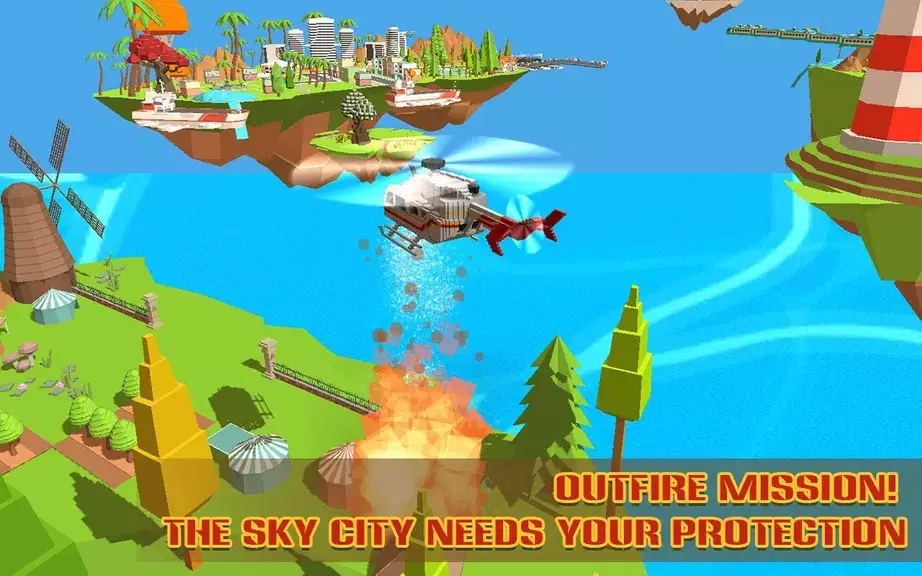 Helicopter Rescue Sky City 螢幕截圖 1