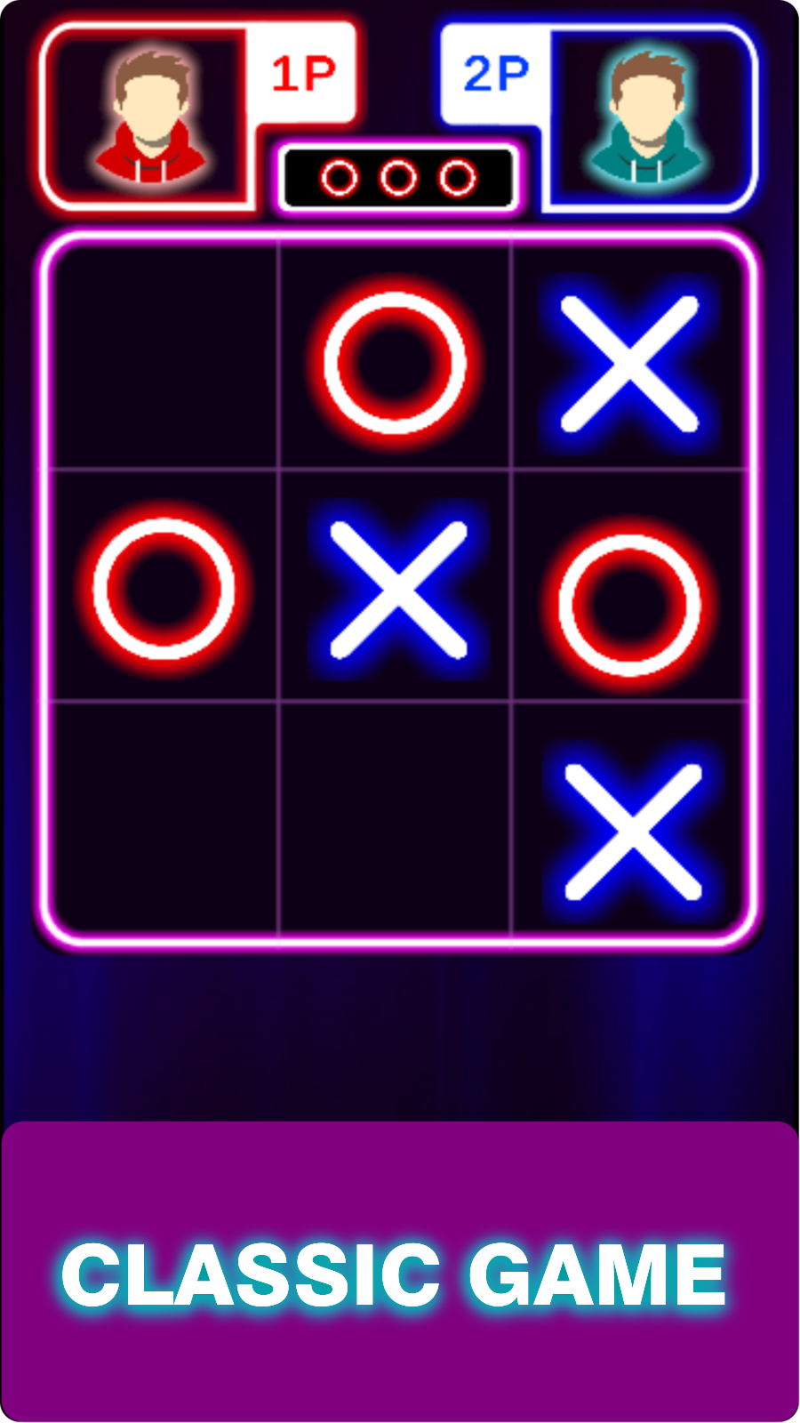 Tic Tac Toe Home : 2 Player XO Скриншот 1