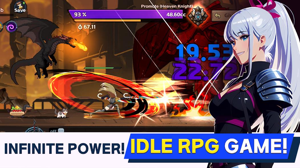 Dual Blader : Idle Action RPG Mod 螢幕截圖 1