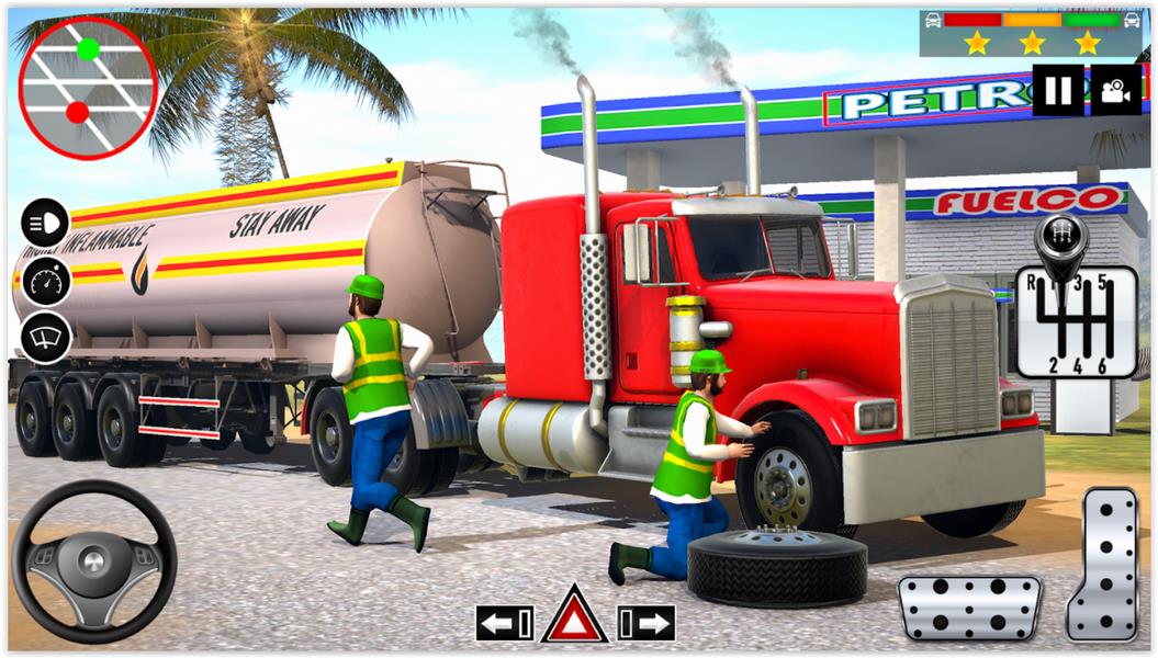 Oil Tanker Truck Driving Tangkapan skrin 1