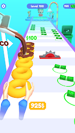 Donut Stack: Donut Maker Games Schermafbeelding 1