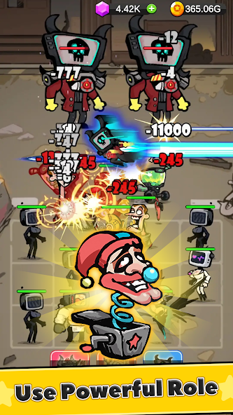Battle Warriors: Strategy Game Mod 螢幕截圖 1