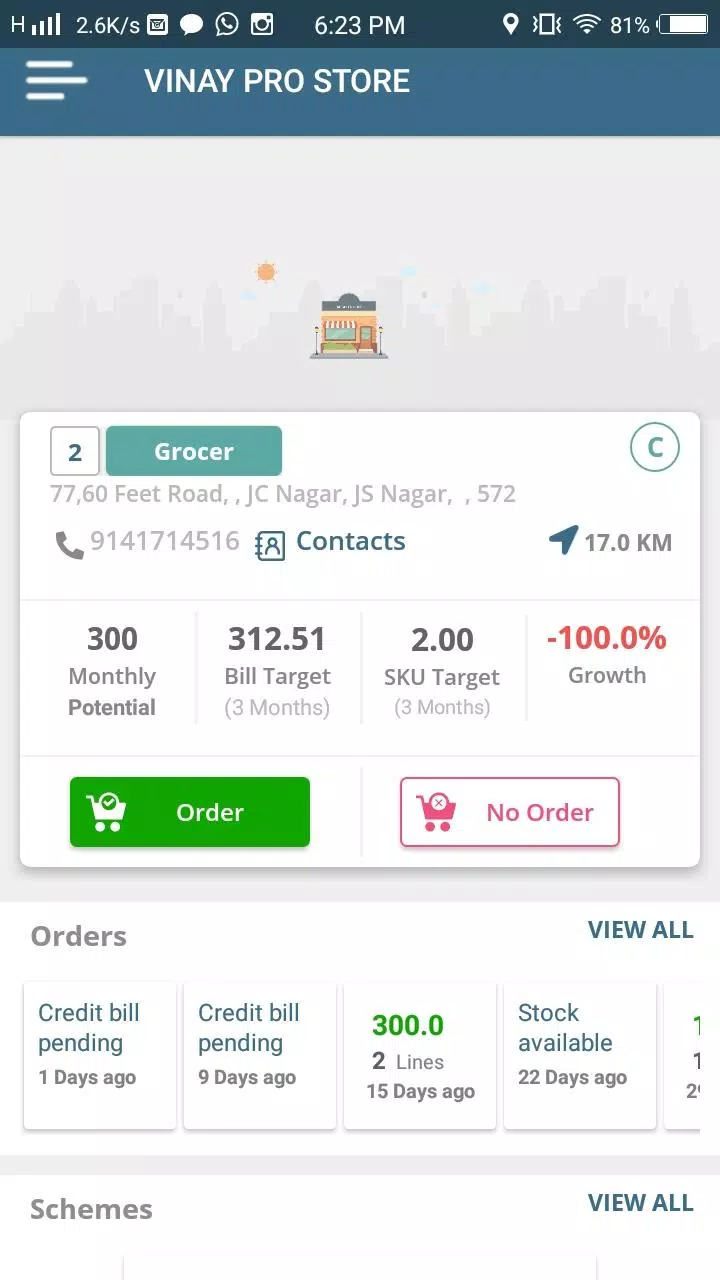 Schermata Sales Diary 2