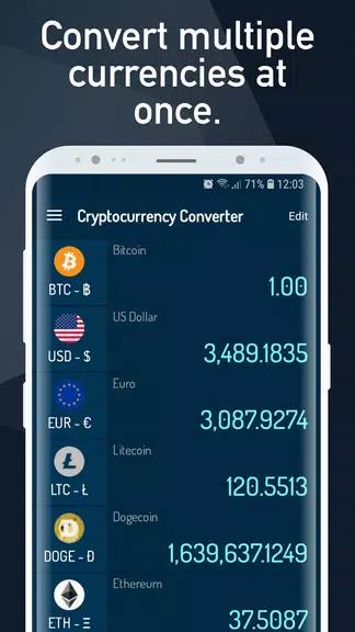 Cryptocurrency Rate Converter Captura de pantalla 2