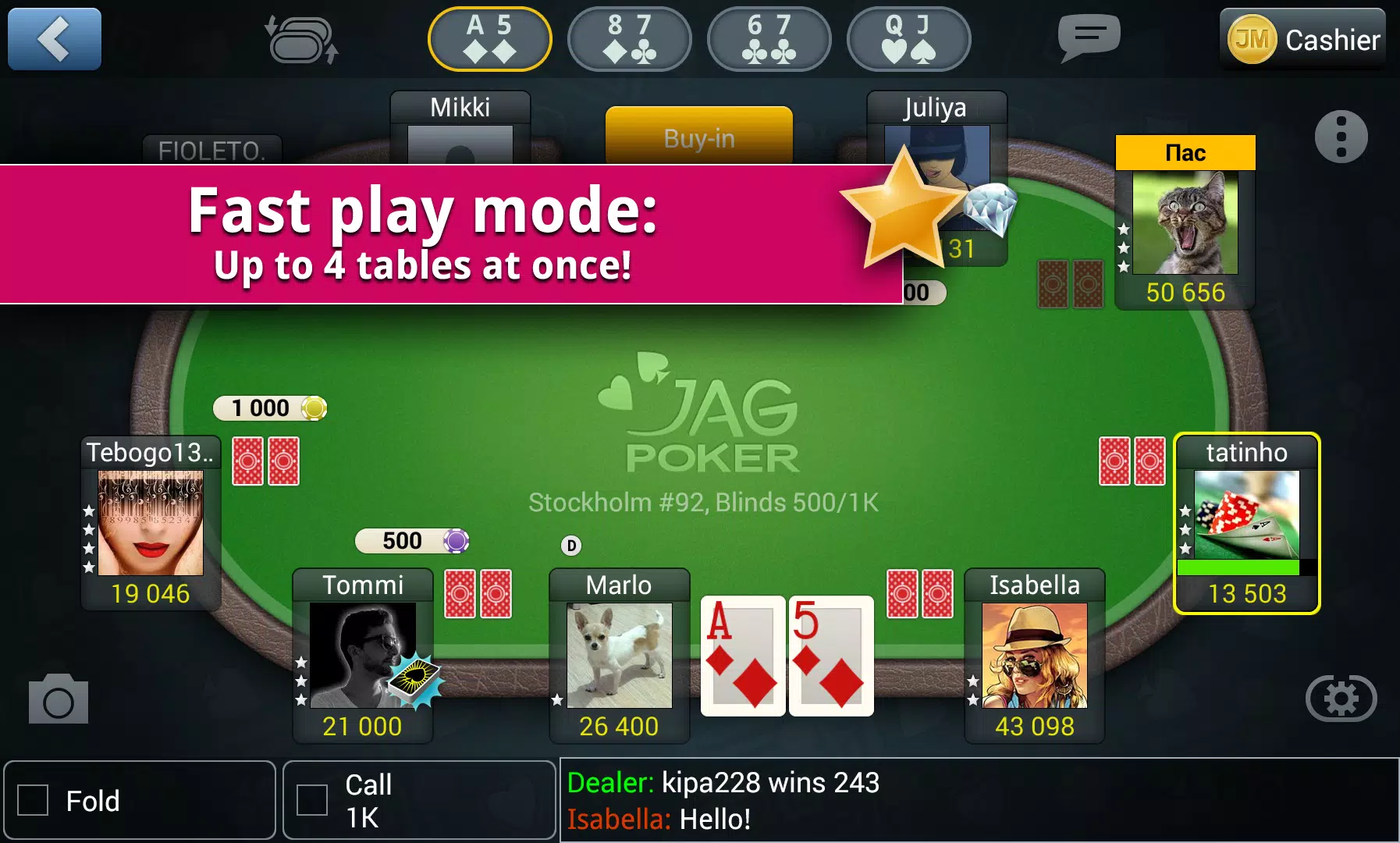 Jag Poker HD Schermafbeelding 1