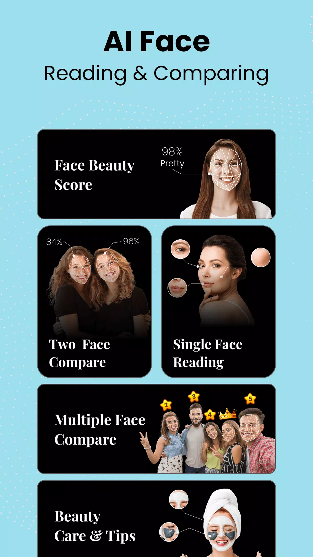 Face Beauty Score Calc & Tips স্ক্রিনশট 2