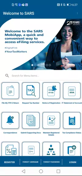 SARS Mobile eFiling স্ক্রিনশট 0