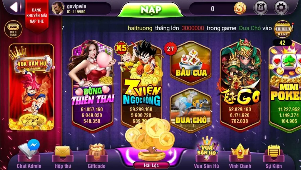 VinVip - No Hu, Xeng, Slots phat loc 스크린샷 1