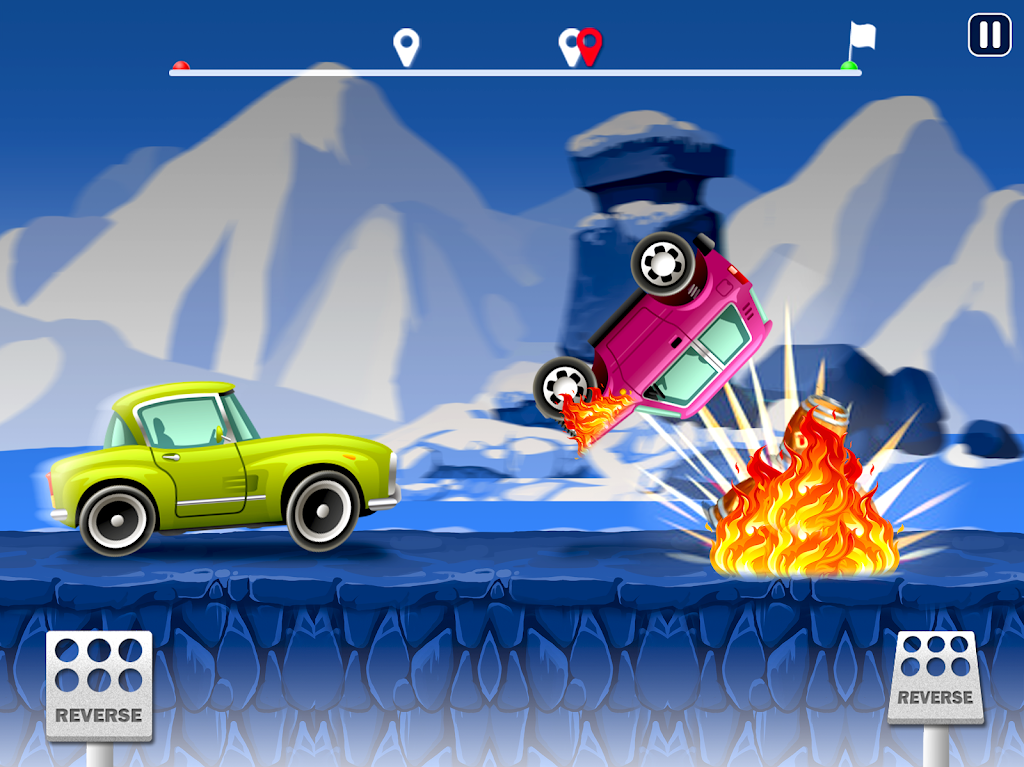 Hill Climb Car Racer-Car Game Schermafbeelding 3