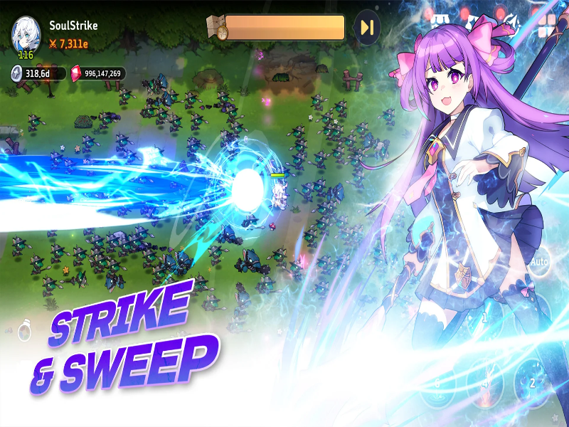 Soul Strike! Idle RPG Mod Captura de pantalla 0