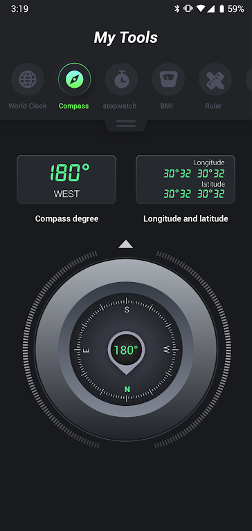 My Tool - Compass, Timer & VPN 螢幕截圖 2