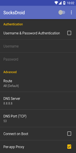 SocksDroid Скриншот 2