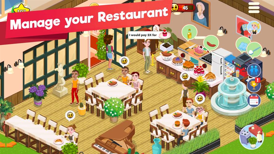 Restaurant Manager Idle Tycoon 螢幕截圖 0