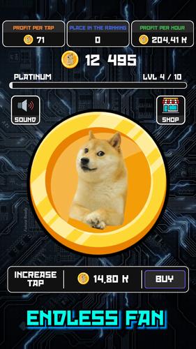 Crypto Clicker Doge Coin Idle 螢幕截圖 2