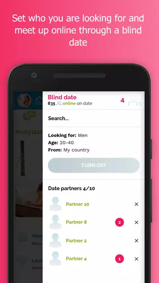 Blindr - Online blind date Capture d'écran 1