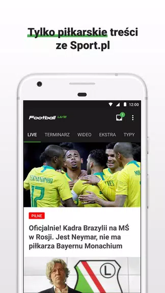 Football LIVE - wyniki na żywo স্ক্রিনশট 0