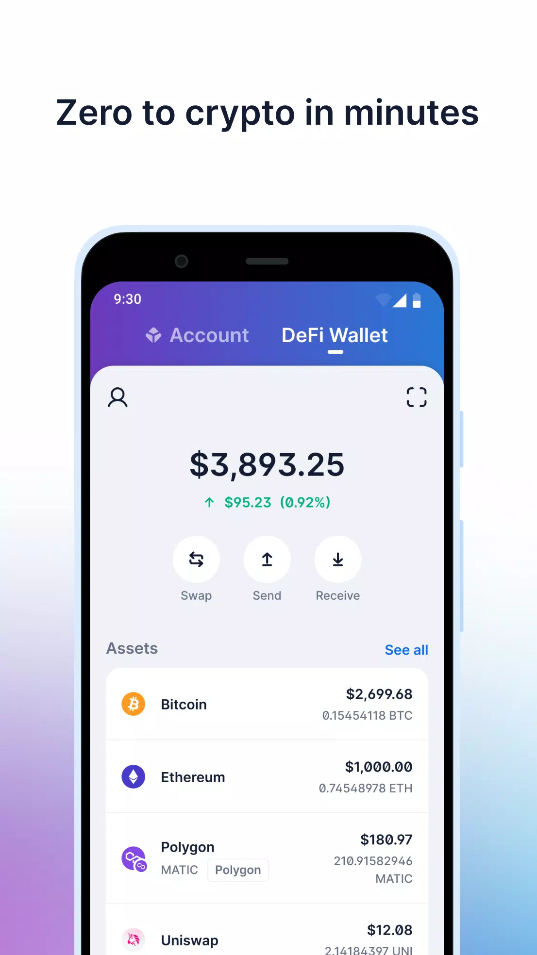Blockchain.com: Crypto Wallet ဖန်သားပြင်ဓာတ်ပုံ 1