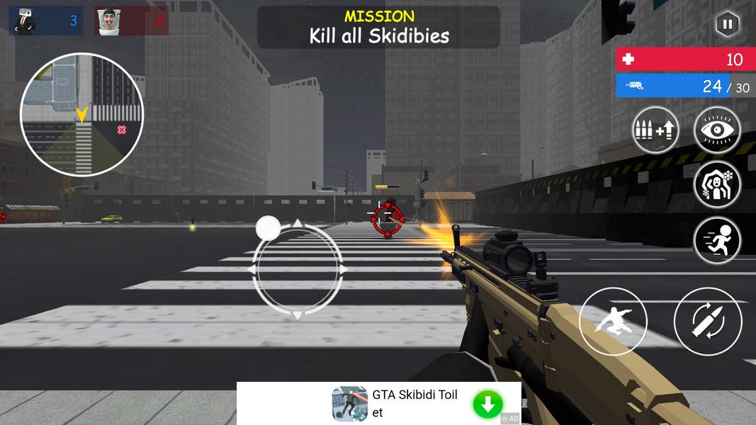 Shoot Skibd Toilet Survival.io Zrzut ekranu 3