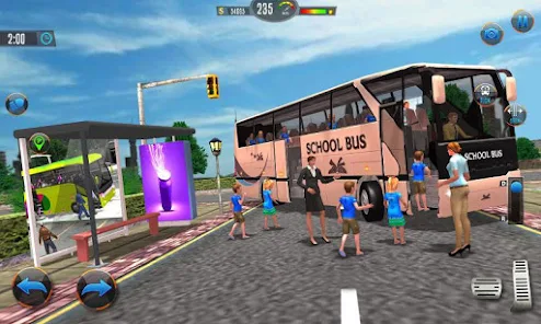 Offroad School Bus Drive Games スクリーンショット 0