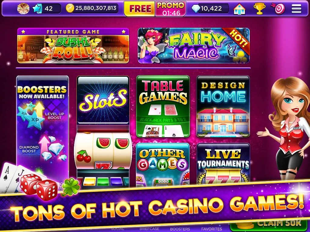 Glamour Casino - Home Designer Slots स्क्रीनशॉट 0