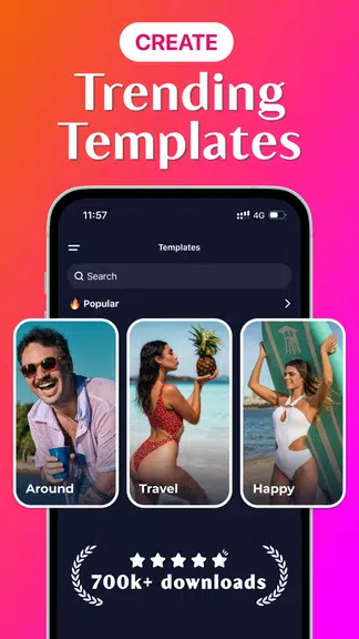 Template Video Maker & Editor 스크린샷 0