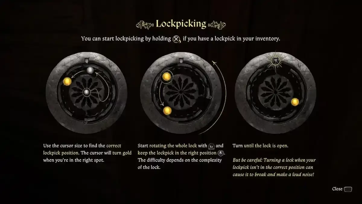 Lockpicking 미니 게임