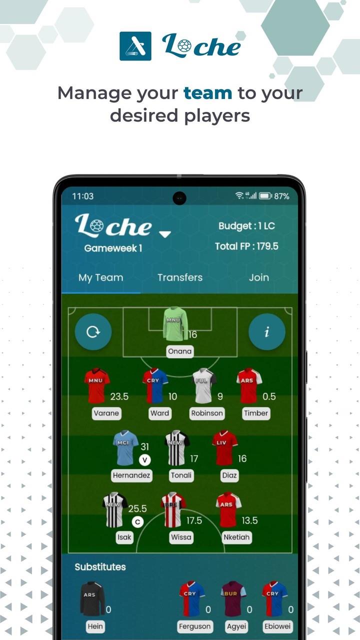 Loche Fantasy Football Capture d'écran 0