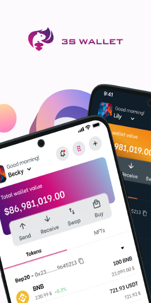 3S Wallet: Crypto DeFi Wallet ภาพหน้าจอ 0