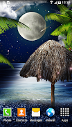 Schermata Tropical Night Live Wallpaper 1