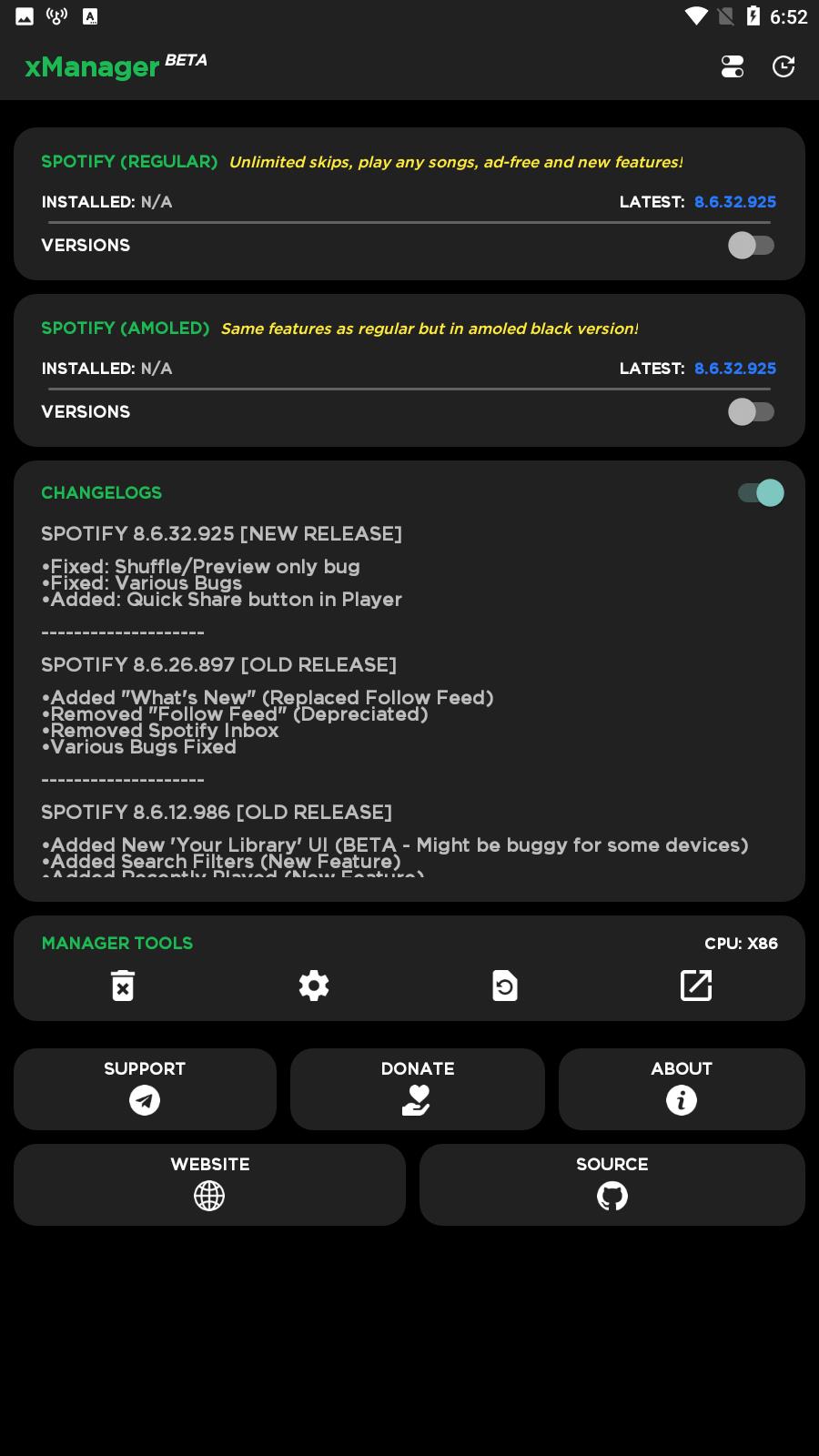 xManager For Spotify Captura de pantalla 3