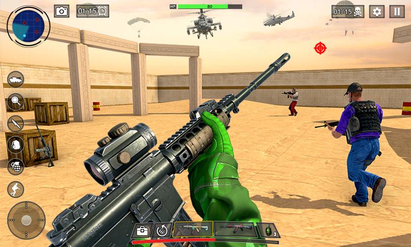 FPS War Game: Offline Gun Game Скриншот 0