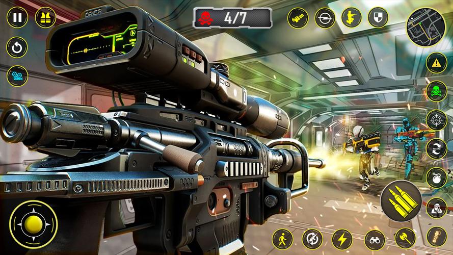 Robot Shooting Game ภาพหน้าจอ 0