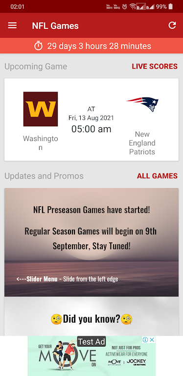 NFL 2024 Schedule Scores Captura de tela 0
