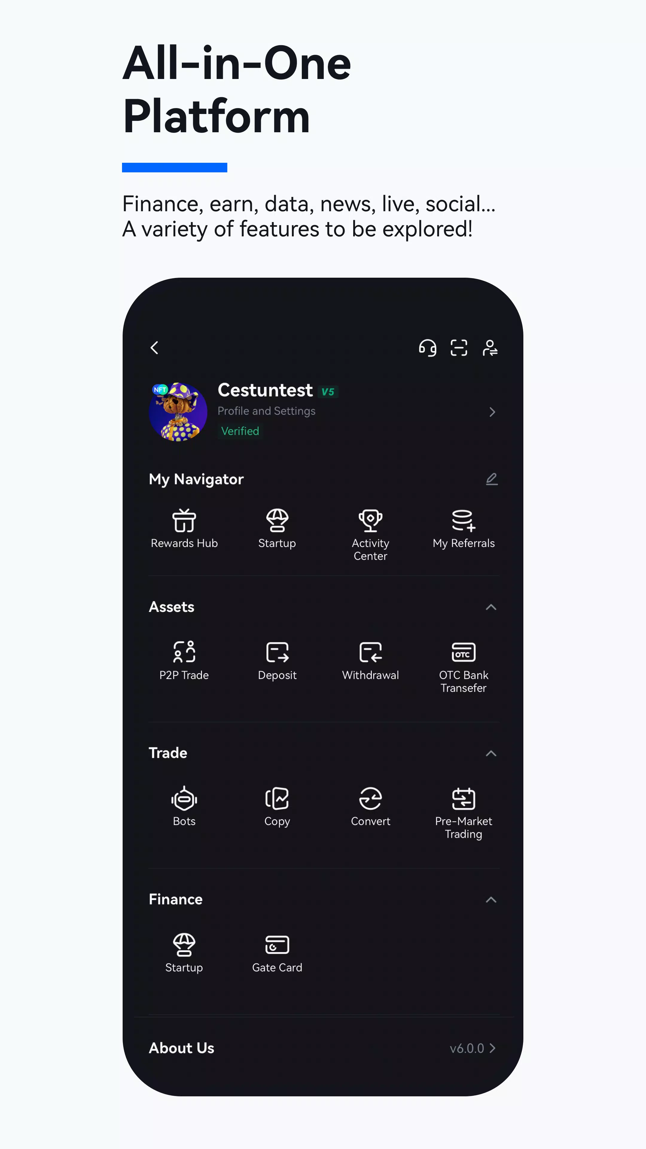 Gate.io Zrzut ekranu 3