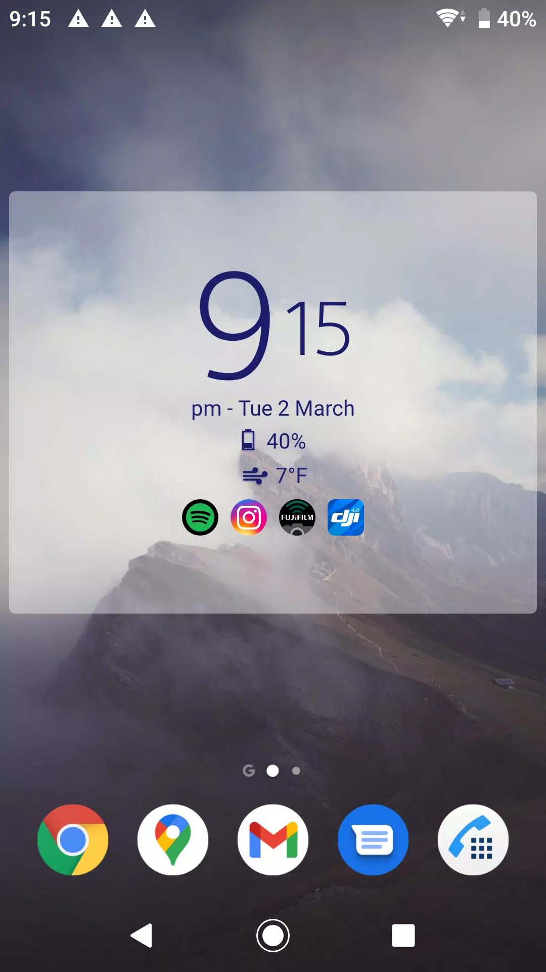 Digital Clock & Weather Widget Capture d'écran 1