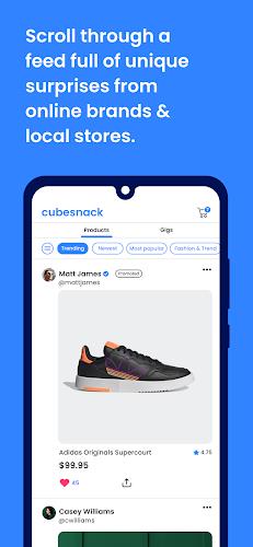 Cubesnack: Shop. Sell. Social. Schermafbeelding 1