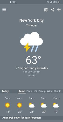 Weather Sky: Weather, Radar ภาพหน้าจอ 1